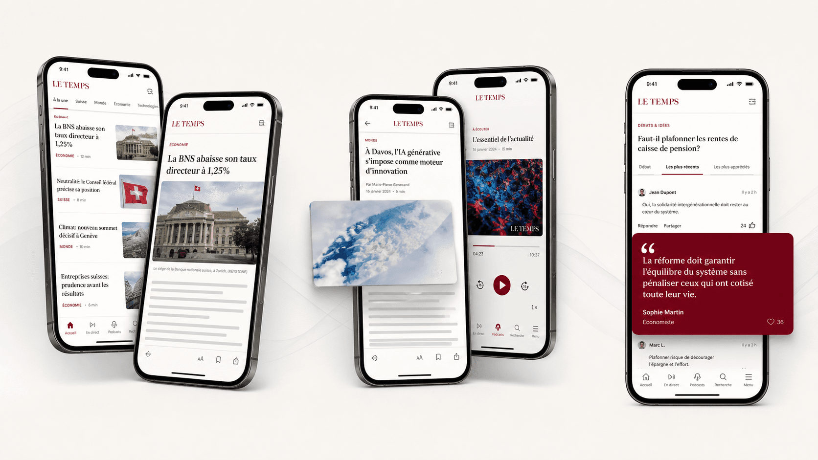 Le Temps: Développement de la nouvelle application mobile Le Temps